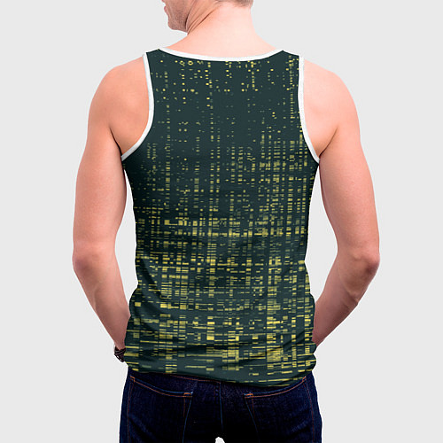 Мужская майка без рукавов Cyberpunk 2077 Джонни / 3D-Белый – фото 4