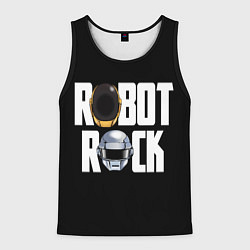 Майка-безрукавка мужская Robot Rock, цвет: 3D-черный
