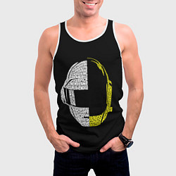 Майка-безрукавка мужская Daft Punk, цвет: 3D-белый — фото 2