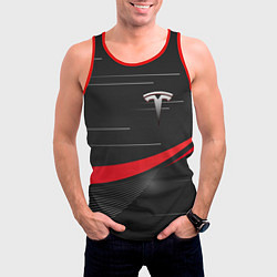 Майка-безрукавка мужская TESLA ABSTRACT ТЕСЛА СПОРТ, цвет: 3D-красный — фото 2