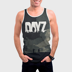 Майка-безрукавка мужская DayZ Headshot, цвет: 3D-белый — фото 2