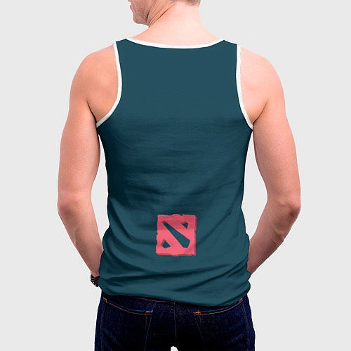 Мужская майка без рукавов Night Crawler Dota 2 / 3D-Белый – фото 4