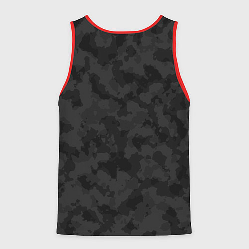 Мужская майка без рукавов СПЕЦ КАМУФЛЯЖ / 3D-Красный – фото 2
