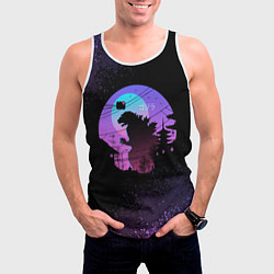 Майка-безрукавка мужская GODZILLA ГОДЗИЛЛА, цвет: 3D-белый — фото 2