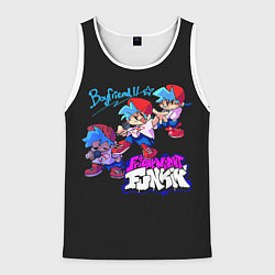 Майка-безрукавка мужская Friday Night Funkin, цвет: 3D-белый