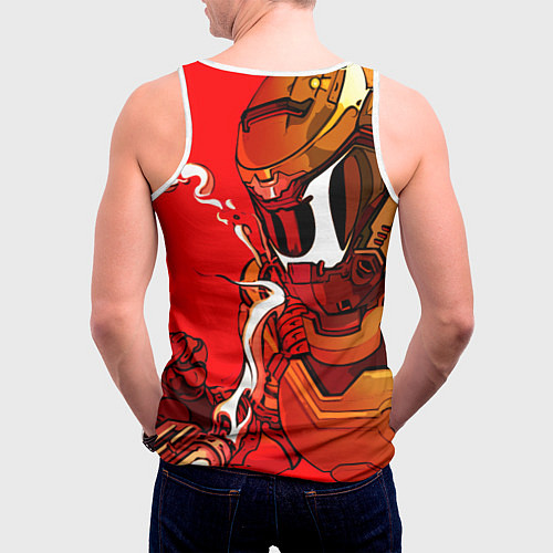 Мужская майка без рукавов DOOM Eternal / 3D-Белый – фото 4