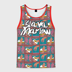 Майка-безрукавка мужская SLAVA MARLOW 5, цвет: 3D-красный