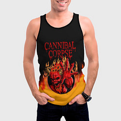 Майка-безрукавка мужская Cannibal Corpse Труп Каннибала Z, цвет: 3D-черный — фото 2