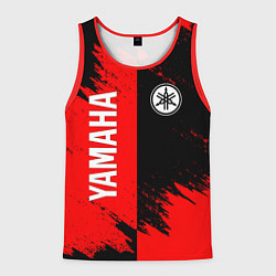 Майка-безрукавка мужская YAMAHA ЯМАХА, цвет: 3D-красный