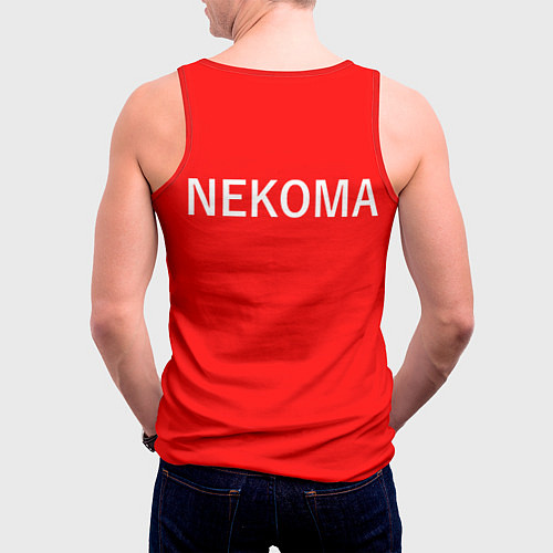 Мужская майка без рукавов НЕКОМА 8 NEKOMA / 3D-Красный – фото 4