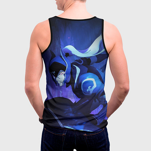 Мужская майка без рукавов DOTA: Кровь дракона / 3D-Черный – фото 4