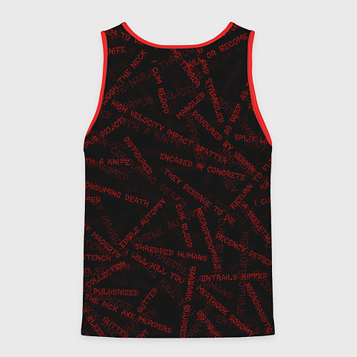 Мужская майка без рукавов Cannibal Corpse Songs Труп Каннибала Песни Z / 3D-Красный – фото 2