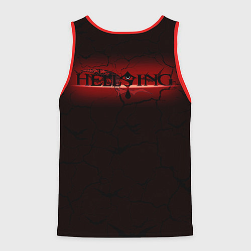 Мужская майка без рукавов HELLSING $$$ / 3D-Красный – фото 2