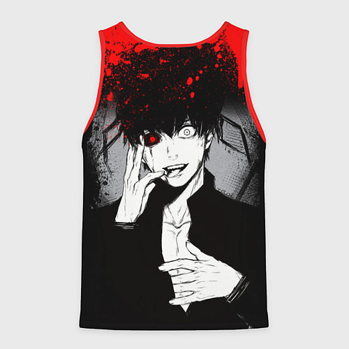 Мужская майка без рукавов ТОКИЙСКИЙ ГУЛЬ TOKYO GHOUL / 3D-Красный – фото 2