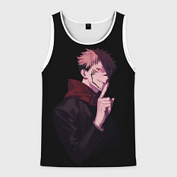 Майка-безрукавка мужская МАГИЧЕСКАЯ БИТВА SUKUNA, цвет: 3D-белый