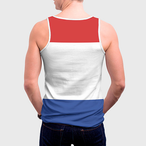 Мужская майка без рукавов Мордовия / 3D-Белый – фото 4