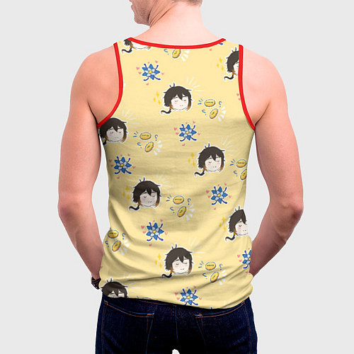 Мужская майка без рукавов Чиби Чжун Ли / 3D-Красный – фото 4