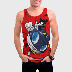 Майка-безрукавка мужская Персона 5, цвет: 3D-красный — фото 2