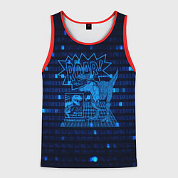 Майка-безрукавка мужская Проекция динозавра в 3D, цвет: 3D-красный