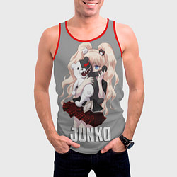 Майка-безрукавка мужская MONOKUMA JUNKO, цвет: 3D-красный — фото 2