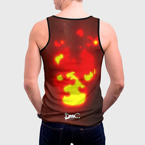 Мужская майка без рукавов Молодой Данте / 3D-Черный – фото 4