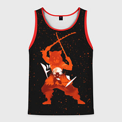 Майка-безрукавка мужская Иноске Хашибира Kimetsu no Yaiba, цвет: 3D-красный