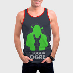 Майка-безрукавка мужская Shrek: Im good ogre, цвет: 3D-красный — фото 2
