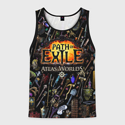 Майка-безрукавка мужская Path of Exile, цвет: 3D-черный