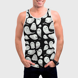 Майка-безрукавка мужская Boo Привидения, цвет: 3D-белый — фото 2