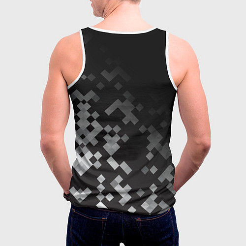 Мужская майка без рукавов LAND ROVER ГОРОДСКОЙ КАМУФЛЯЖ / 3D-Белый – фото 4