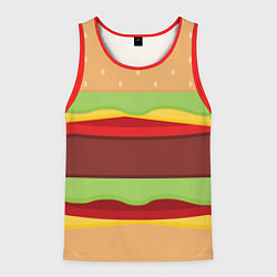Майка-безрукавка мужская Бутерброд, цвет: 3D-красный