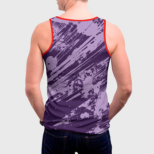Мужская майка без рукавов Shiro art / 3D-Красный – фото 4
