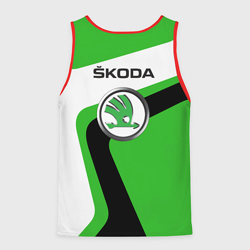 Мужская майка без рукавов Skoda / 3D-Красный – фото 2