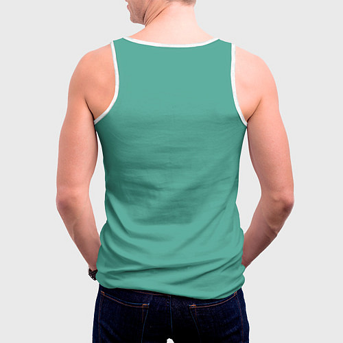 Мужская майка без рукавов Ping-pong / 3D-Белый – фото 4