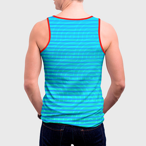 Мужская майка без рукавов Кораблик в бутылке / 3D-Красный – фото 4