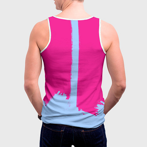 Мужская майка без рукавов Love detective Chika / 3D-Белый – фото 4