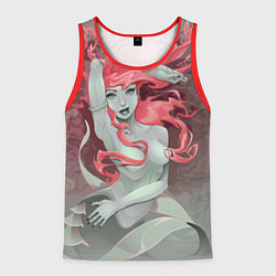 Майка-безрукавка мужская Красивая русалочка Beautiful mermaid, цвет: 3D-красный