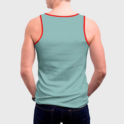 Мужская майка без рукавов BTS RM / 3D-Красный – фото 4