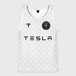 Майка-безрукавка мужская INTER MIAMI FC TESLA KIT, цвет: 3D-белый