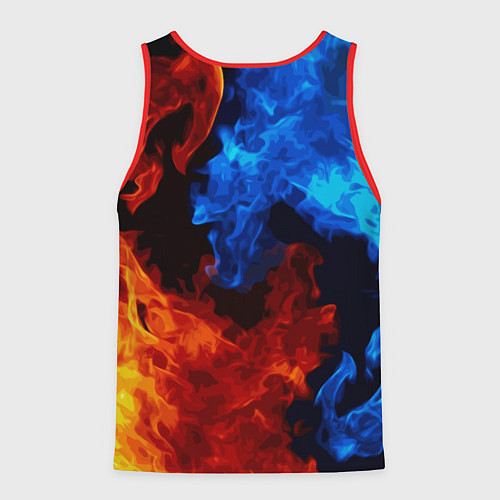 Мужская майка без рукавов СЕКТОР ГАЗА КАЙФА ПО ЖИЗНИ / 3D-Красный – фото 2