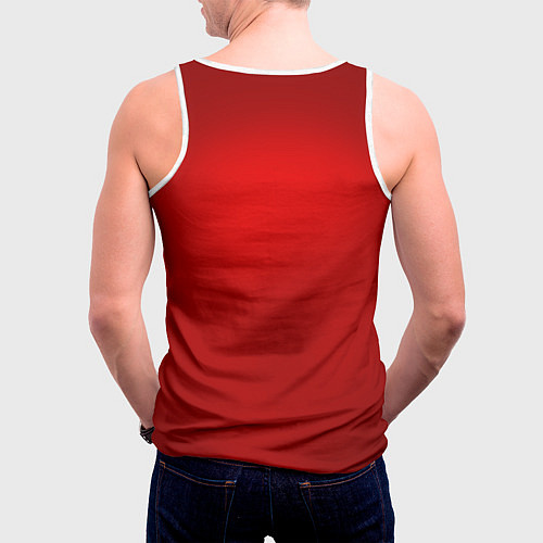 Мужская майка без рукавов Agent here / 3D-Белый – фото 4