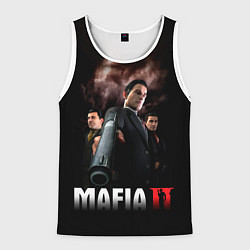 Майка-безрукавка мужская Мафиозное братство, цвет: 3D-белый