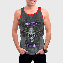 Майка-безрукавка мужская DM Dungeon Master SKULL, цвет: 3D-красный — фото 2