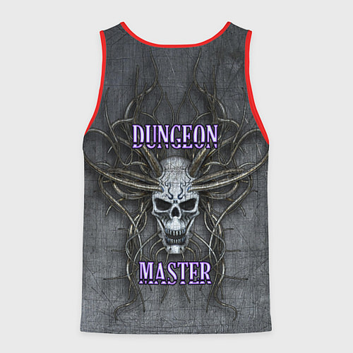 Мужская майка без рукавов DM Dungeon Master SKULL / 3D-Красный – фото 2