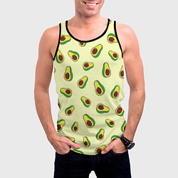 Майка-безрукавка мужская Авокадо Avocado, цвет: 3D-черный — фото 2