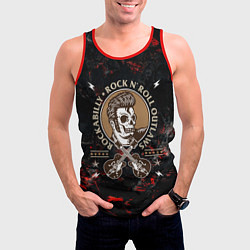 Майка-безрукавка мужская Элвис Пресли Rock n roll, цвет: 3D-красный — фото 2