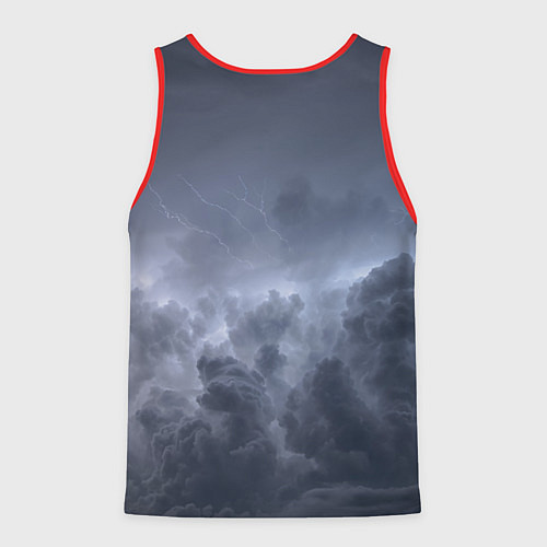 Мужская майка без рукавов НЕБО СЛАВЯН СЛАВЯНСТВО Z / 3D-Красный – фото 2