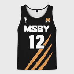 Майка-безрукавка мужская 12 MSBY BLACK JACKALS, цвет: 3D-черный