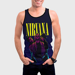 Майка-безрукавка мужская Nirvana Neon, цвет: 3D-черный — фото 2
