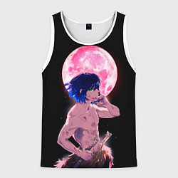 Майка-безрукавка мужская Иноске клинок рассекающий демонов арт, цвет: 3D-белый